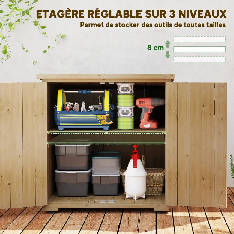 Armoire de jardin 2 portes