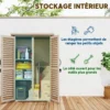 Armoire de jardin 2 portes persiennes