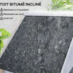 Armoire de jardin 1 porte 3 étagères