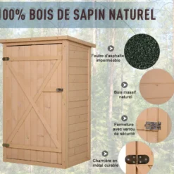 Armoire de jardin porte verrouillable