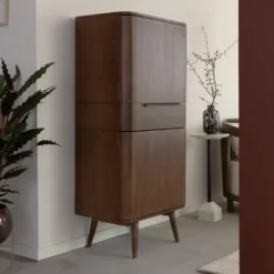Armoire en bois de manguier foncé aléna