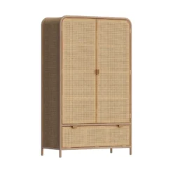 Armoire en bois massif de pin et de teck - alata