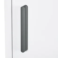 Armoire à pharmacie 2 étagères 3 niv. Logo croix acier blanc