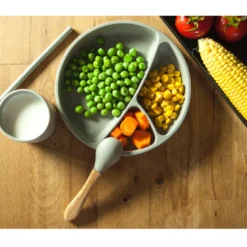 Assiette bébé silicone à ventouse