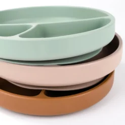Assiette bébé silicone à ventouse