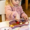 Assiette + bol ventousés en silicon