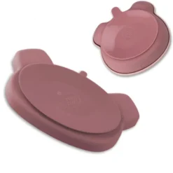 Assiette + bol ventousés en silicon