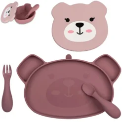 Assiette + bol ventousés en silicon