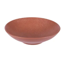 Assiette creuse vésuvio 19 cm Terracotta