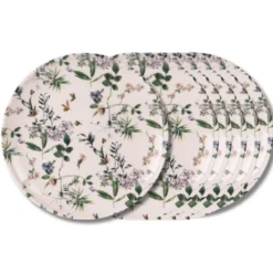 Assiette plate champêtre 27 cm x6