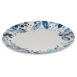 Assiette plate jardin bleu 27 cm x6