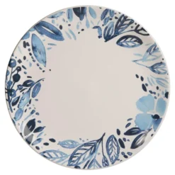 Assiette plate jardin bleu 27 cm x6