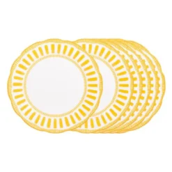 Assiette plate napoli 27 cm Jaune