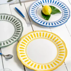 Assiette plate napoli 27 cm Jaune