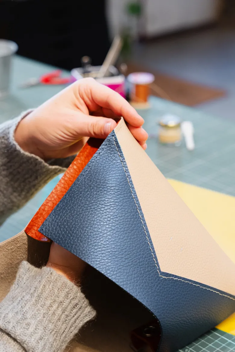 Atelier - sac en cuir - bordeaux