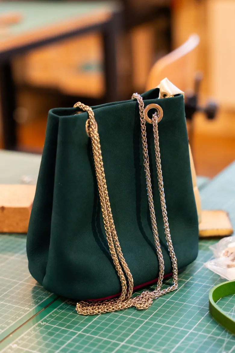 Atelier - sac en cuir - bordeaux