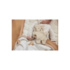 Attache sucette teddy bear naturel