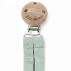 Attache sucette wood lullaby mint