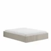 Austin lit avec coffre de rangement 140x190cm velours côtelé beige