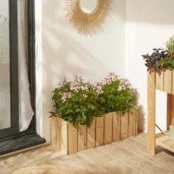 Bac à fleurs en bois 40l - acanta
