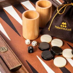 Backgammon cuir synthetique