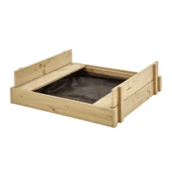 Bac à sable avec bancs intégrés