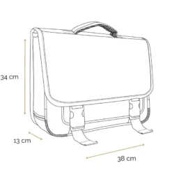 Bagtrotter cartable 38 cm jurassic world dinosaure noir