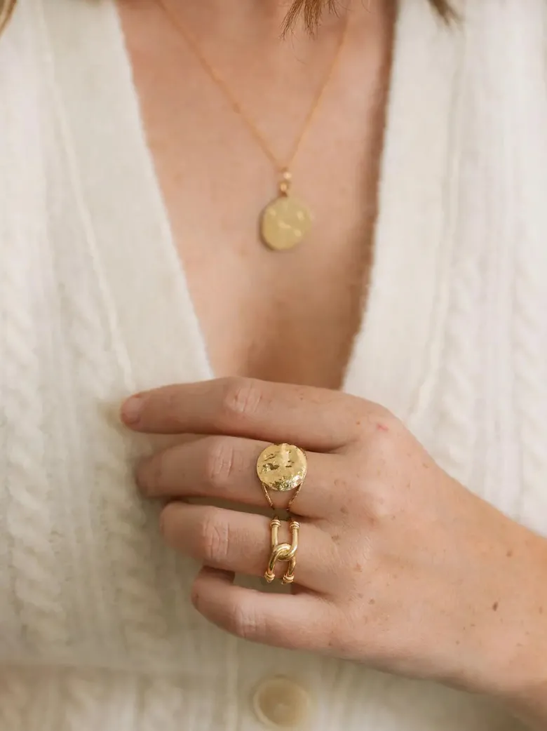 Bague ajustable intemporelle nœud - thaïs