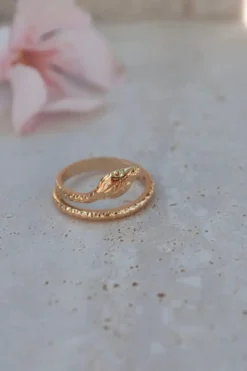 Bague ajustable serpent - kaa