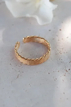 Bague ajustable tendance et rock - gaby