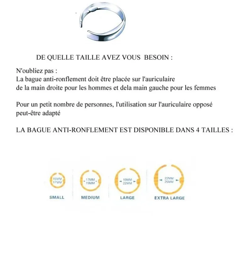 Bague anti-ronflement - taille m