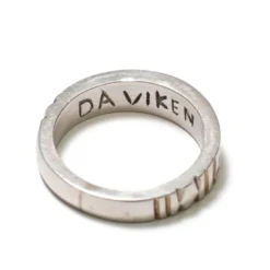 Bague fine en argent pour homme 60