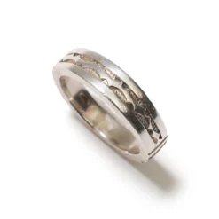 Bague fine en argent pour homme 62