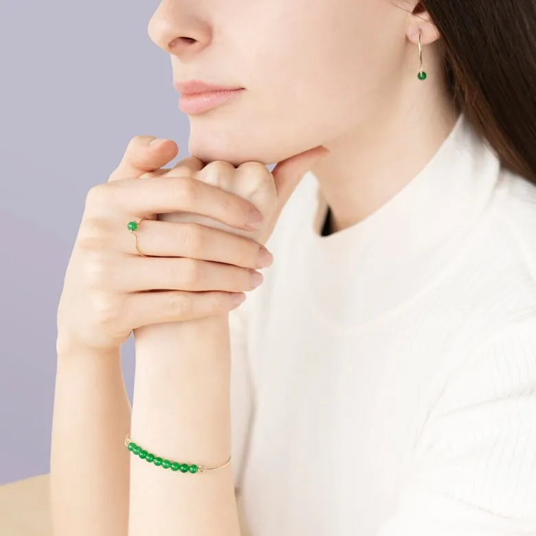 Bague jade taille 50