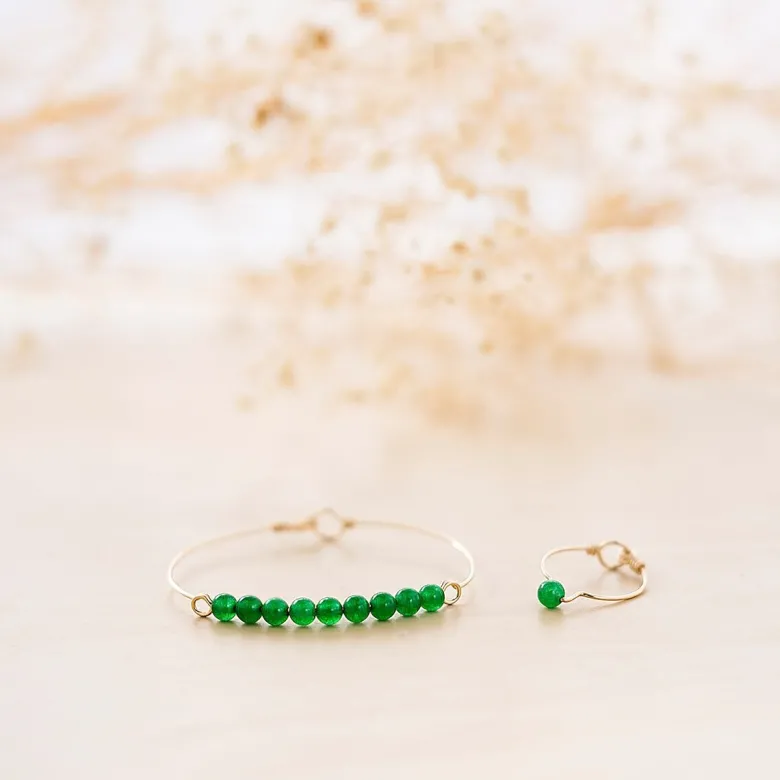 Bague jade taille 50