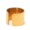 Bague large jaspe rouge