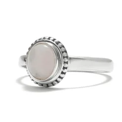 Bague pierre de Lune et argent 54