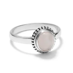 Bague pierre de Lune et argent 54