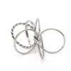 Bague 6 rangs en argent 56