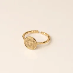 Bague réglable astro doré - sagittaire
