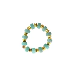 Bague souple amazonite - éos