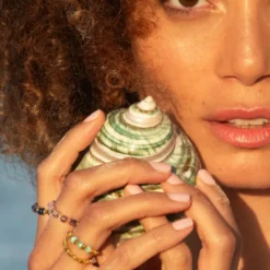 Bague souple rhodonite - éos
