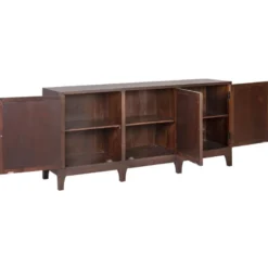 Bahut bois marron - décoration