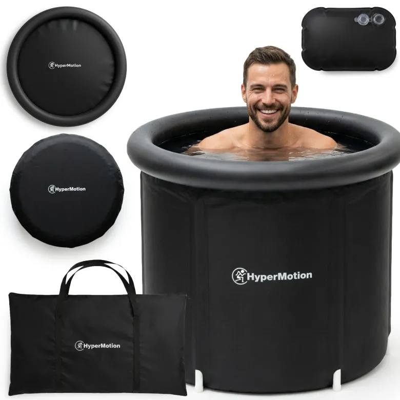 Baignoire bain de glace pliable 330 l pour récupération sportive