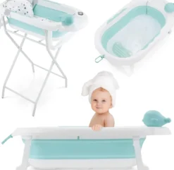 Baignoire bébé pliante coussin doux