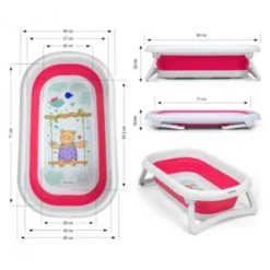 Baignoire pliante milly mally aqua pink