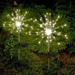 2 balise solaire à piquer fireworks h97c