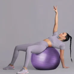 Ballon de yoga - 65 cm - violet