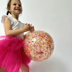 Ballon sauteur paillettes confettis