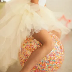 Ballon sauteur paillettes confettis